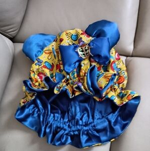 Colorful Kids Hair Bonnet with Bow